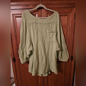 Free People Cotton Hi/lo top